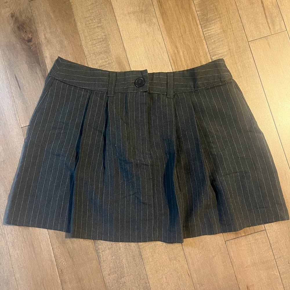 Primark Black Pinstripe Mini Skirt